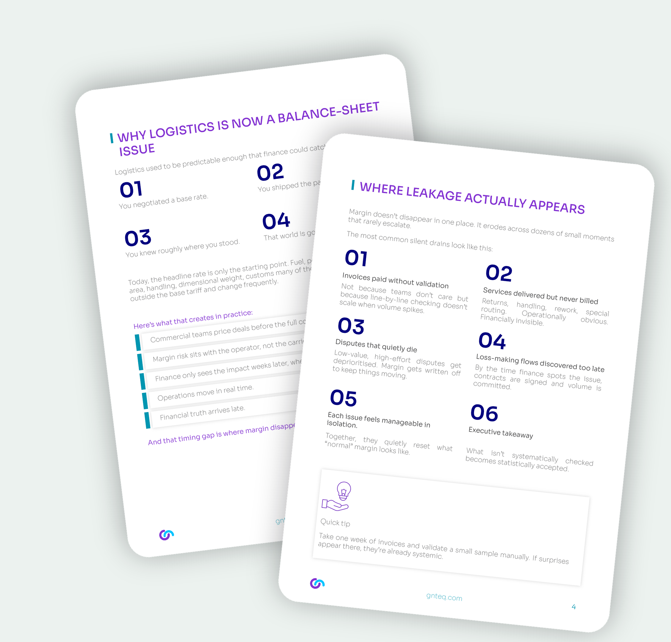 Guide pages mockup